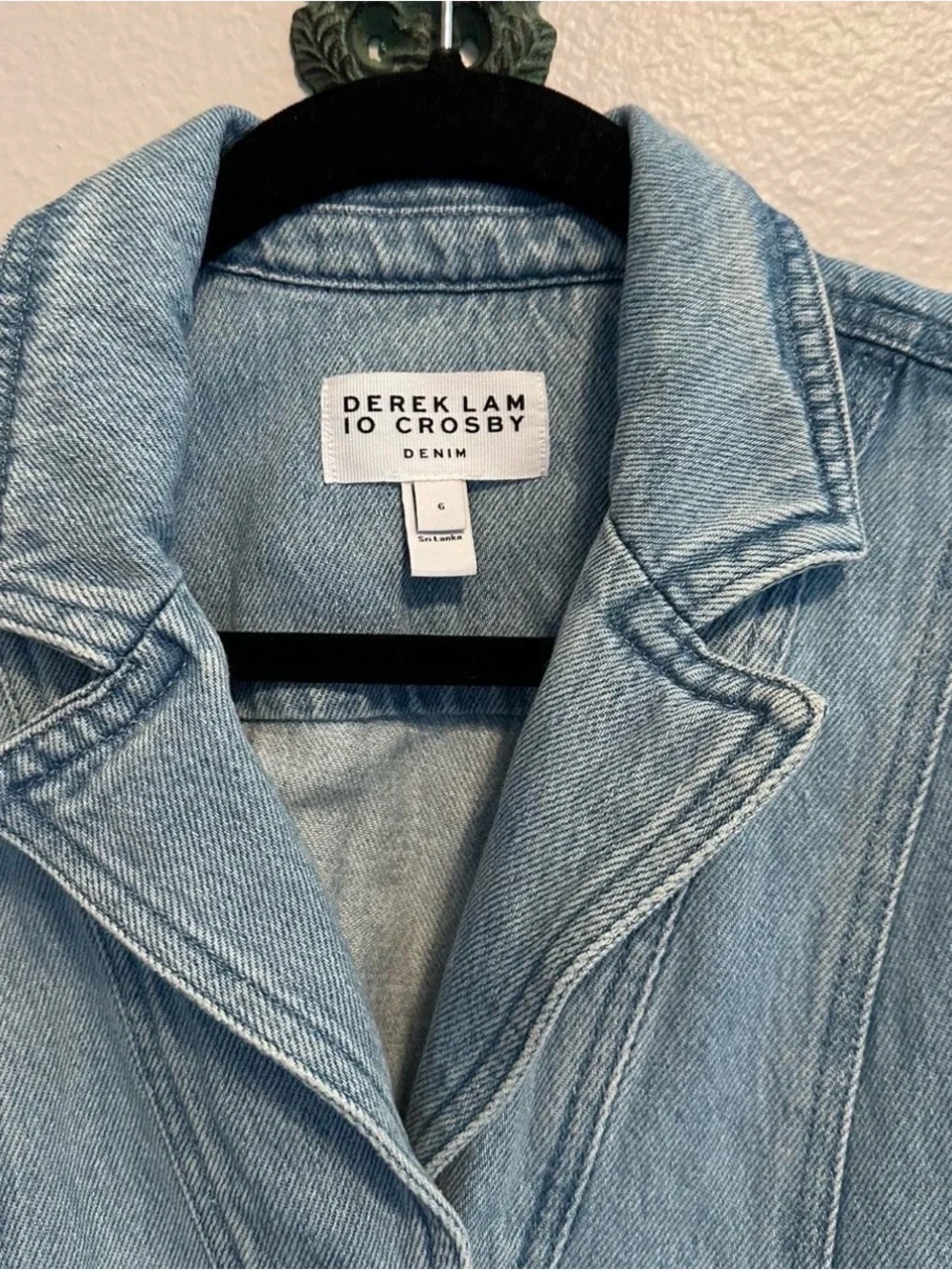Derek Lam 10 Crosby Lya Belted
Sleeveless Denim Dress Sz 6 GUC - Picture 6 of 7